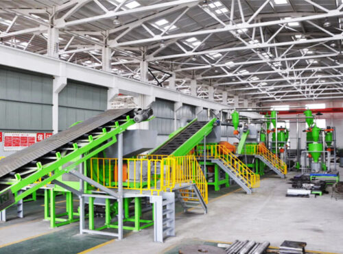 Ecoshred linha de granulado de pneus