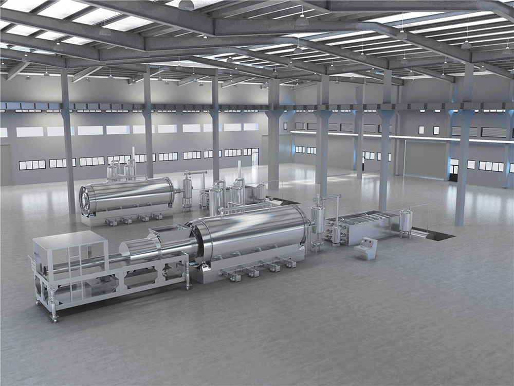 planta pirólise pneus Ecoshred