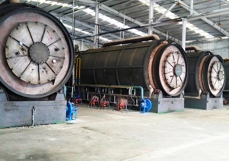 Instalação de pirólise de pneus Ecoshred: Equipamento de reator de pirólise